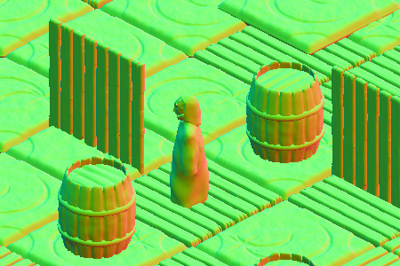 Image of normals in deferred rendering